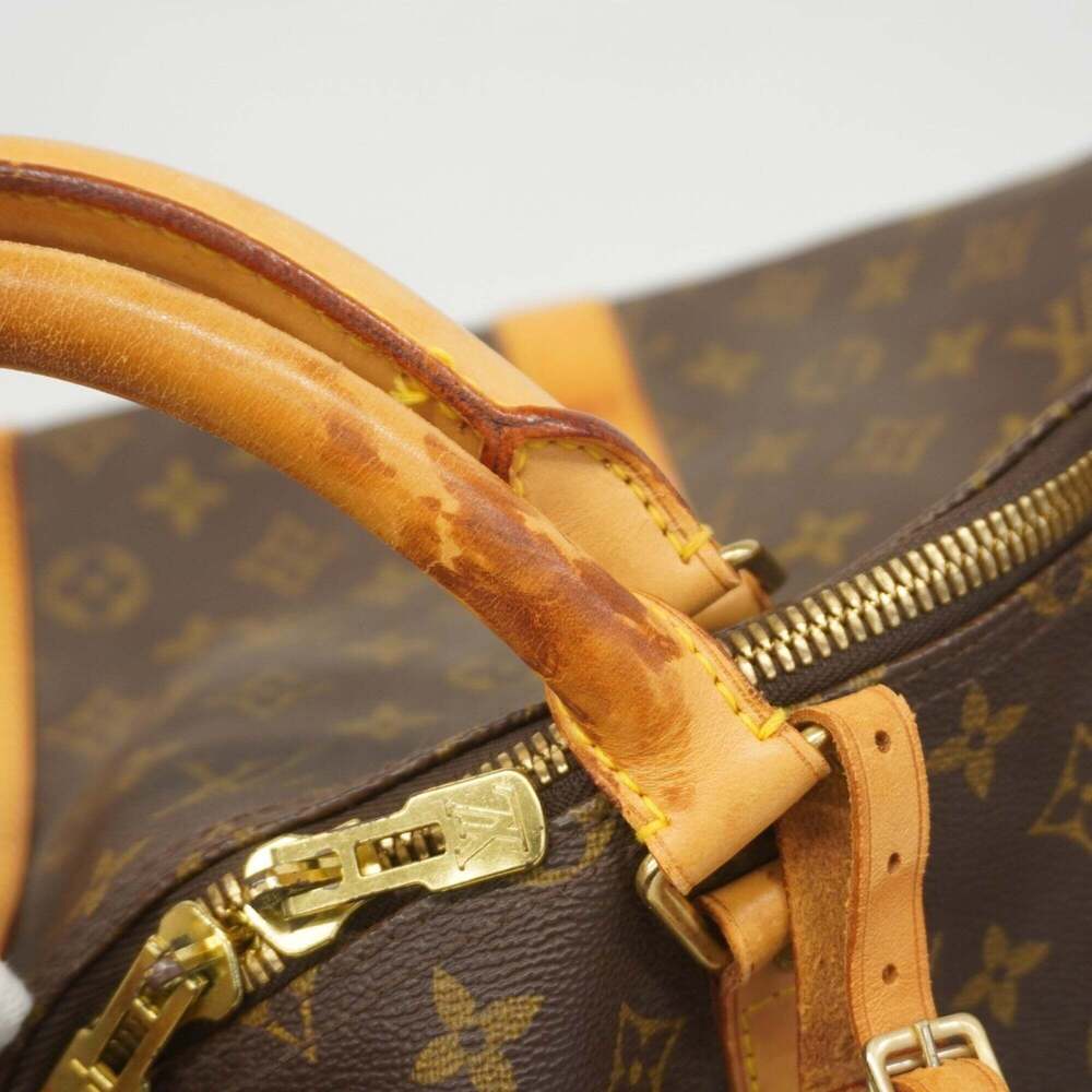 LOUIS VUITTON Brown Monogram Keepall 55 Boston Bag - Picture 15 of 16